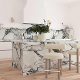 Carmel Cream Boucle and Solid Wood Counter Stool by TOV Furniture at Eve Furniture