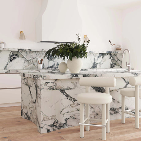Carmel Cream Velvet Counter Stool by TOV Furniture at Eve Furniture