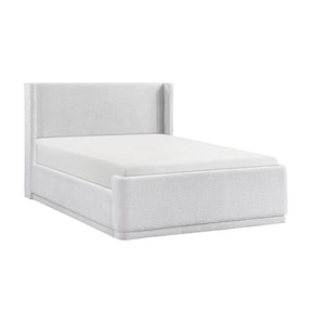 Carmel Light Gray California King Platform Bed by Homelegance at Eve Furniture