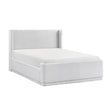 Carmel Light Gray Queen Platform Bed by Homelegance at Eve Furniture