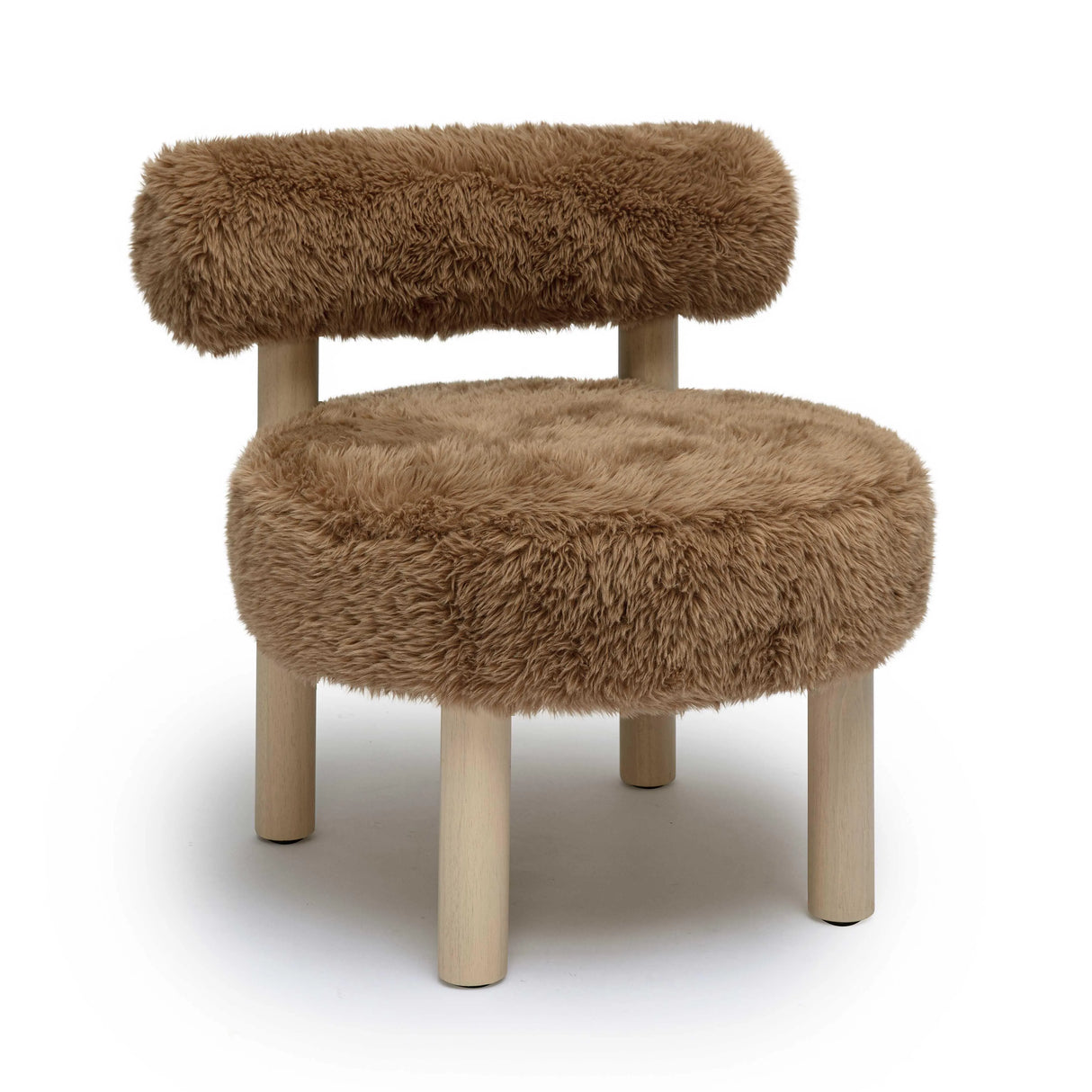 Carmel Vegan Shearling Accent Chair by TOV Furniture at Eve Furniture