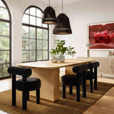 Carmel Velvet Dining Chair by TOV Furniture at Eve Furniture