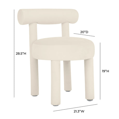 Carmel Velvet Dining Chair by TOV Furniture at Eve Furniture