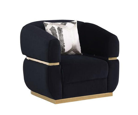 Carmela Black Sofa Loveseat by New Era Innovations at Eve Furniture