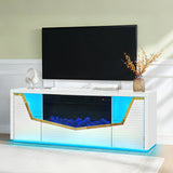 Carmela White Fireplace by New Era Innovations at Eve Furniture