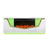 Carmela White Fireplace by New Era Innovations at Eve Furniture