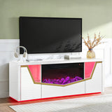 Carmela White Fireplace by New Era Innovations at Eve Furniture