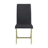 Carmelia Black Upholstered Side Chairs, Set of 4 by Coaster at Eve Furniture