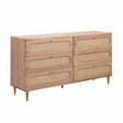 Carmen Cane 6 Drawer Dresser by TOV Furniture at Eve Furniture