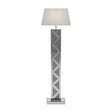 Carmen Silver Geometric Base Floor Lamp by Coaster at Eve Furniture