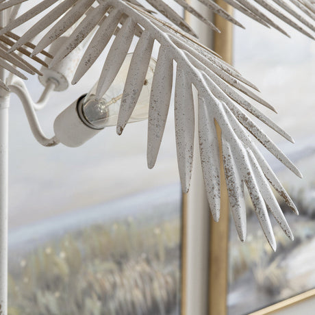 Carmichael White/Gold Floor Lamp by Crestview at Eve Furniture