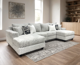 Carnaby Gray Double Chaise Sectional by Happy Homes at Eve Furniture