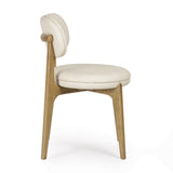 Carnation Cream Performance Vegan Leather Dining Chair by TOV Furniture at Eve Furniture
