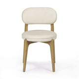 Carnation Cream Performance Vegan Leather Dining Chair by TOV Furniture at Eve Furniture