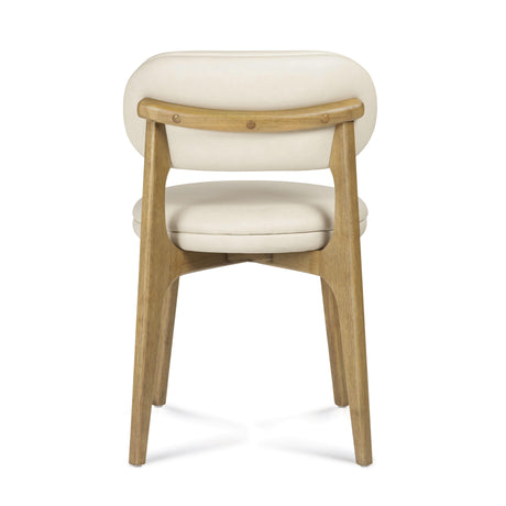 Carnation Cream Performance Vegan Leather Dining Chair by TOV Furniture at Eve Furniture