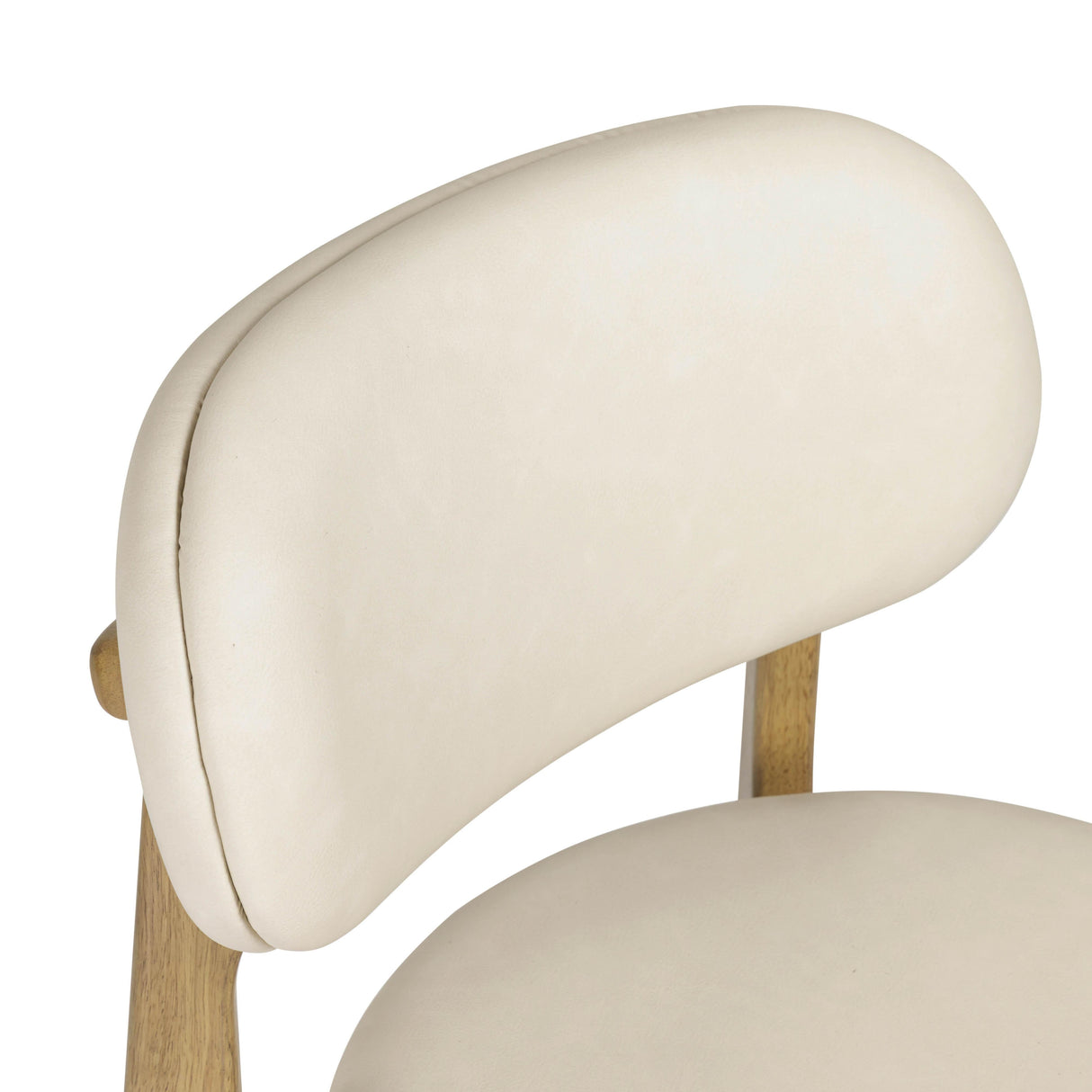 Carnation Cream Performance Vegan Leather Dining Chair by TOV Furniture at Eve Furniture