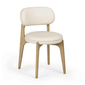 Carnation Cream Performance Vegan Leather Dining Chair by TOV Furniture at Eve Furniture