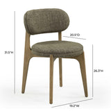 Carnation Performance Fabric Dining Chair by TOV Furniture at Eve Furniture