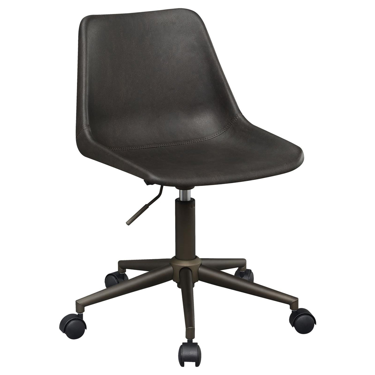 Carnell Brown/Rustic Taupe Adjustable Height Office Chair with Casters