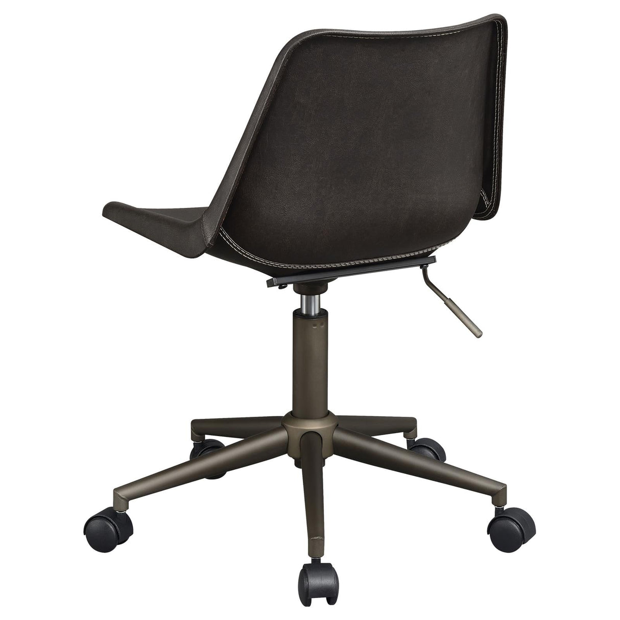 Carnell Brown/Rustic Taupe Adjustable Height Office Chair with Casters