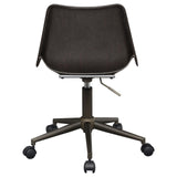 Carnell Brown/Rustic Taupe Adjustable Height Office Chair with Casters