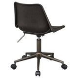 Carnell Brown/Rustic Taupe Adjustable Height Office Chair with Casters