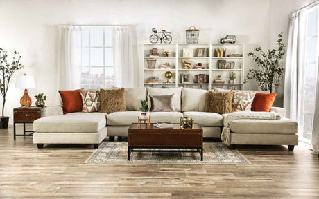 Carnforth Tan Sectional by Furniture of America at Eve Furniture