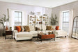 Carnforth Tan Sectional by Furniture of America at Eve Furniture