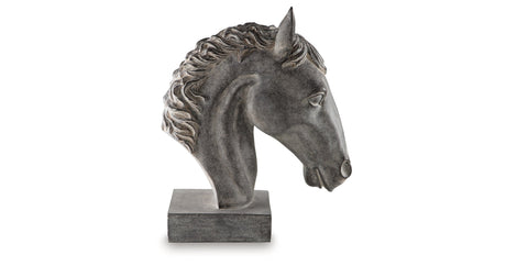 Carnlow Antique Black Sculpture by Ashley at Eve Furniture