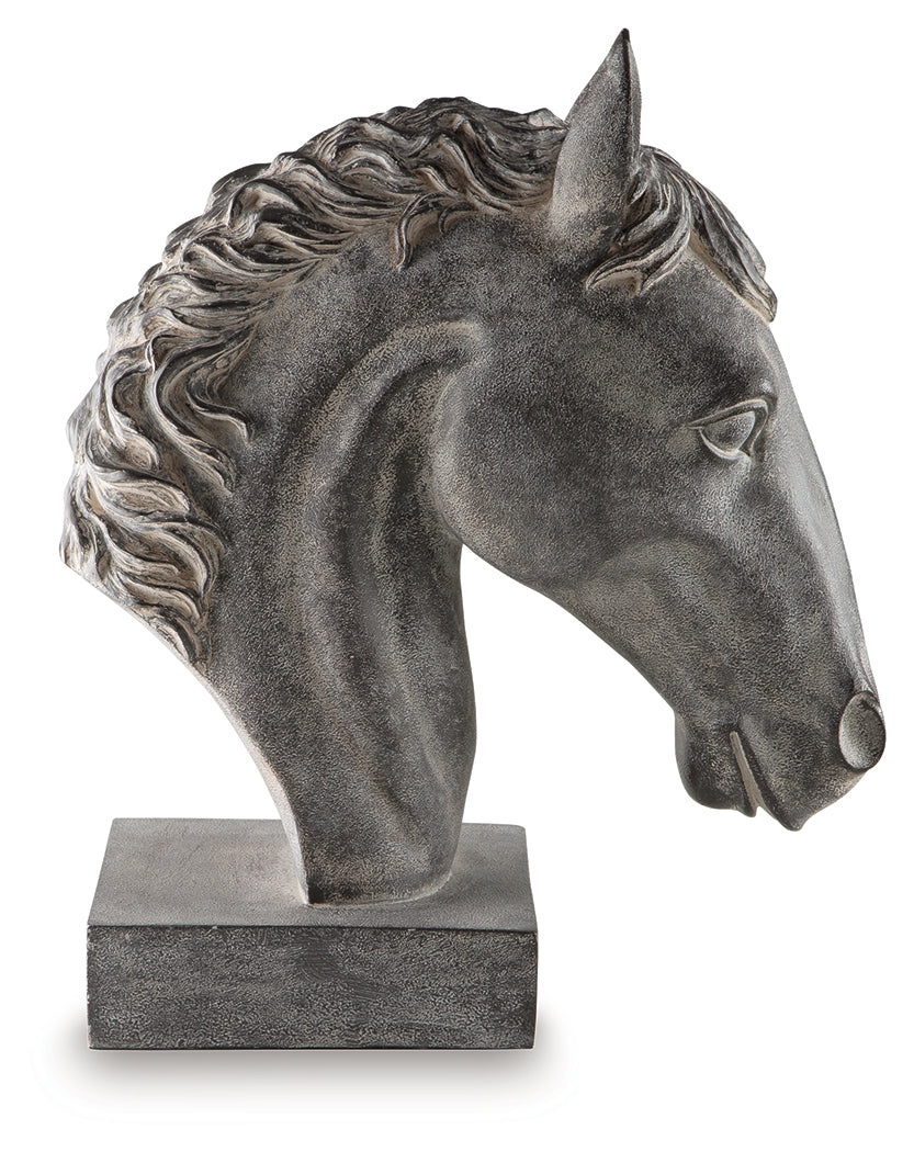 Carnlow Antique Black Sculpture by ASHLEY FURNITURE at Eve Furniture