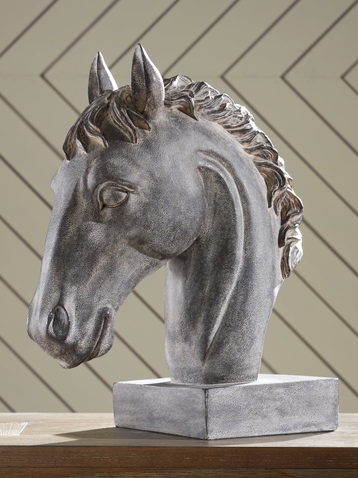 Carnlow Antique Black Sculpture by ASHLEY FURNITURE at Eve Furniture