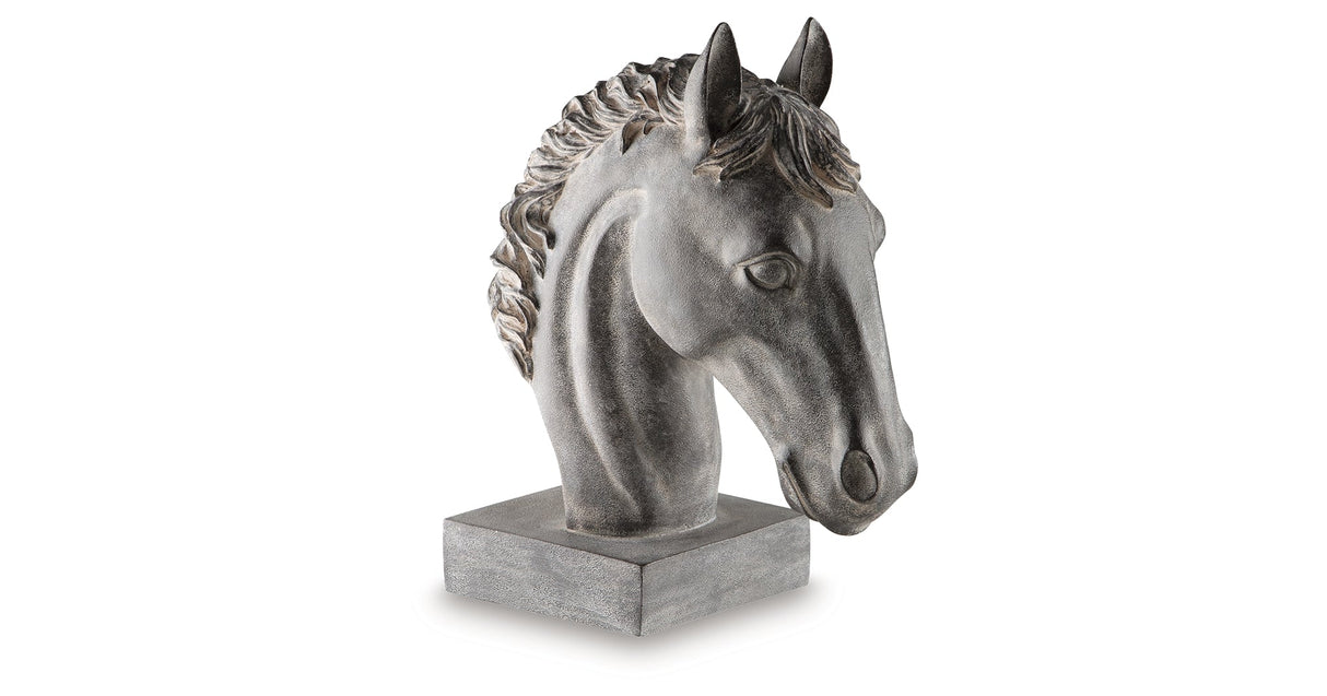Carnlow Antique Black Sculpture by ASHLEY FURNITURE at Eve Furniture