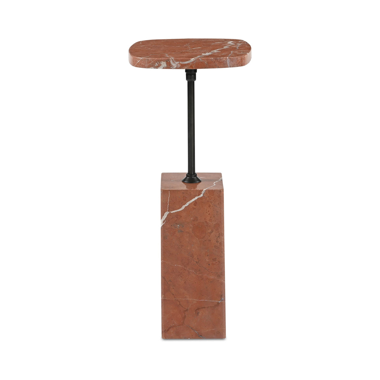 Caro Rosso Alicante Marble Side Table by Moe's Home at Eve Furniture