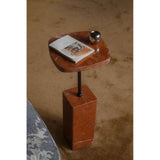 Caro Rosso Alicante Marble Side Table by Moe's Home at Eve Furniture