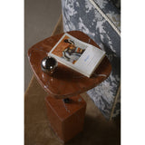 Caro Rosso Alicante Marble Side Table by Moe's Home at Eve Furniture