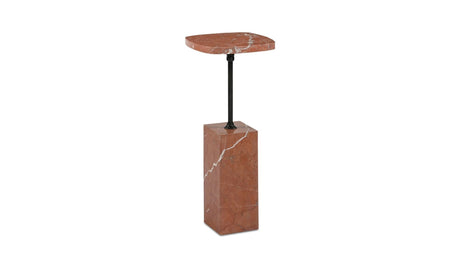 Caro Side Table Rosso Alicante Marble by Moe's Home at Eve Furniture