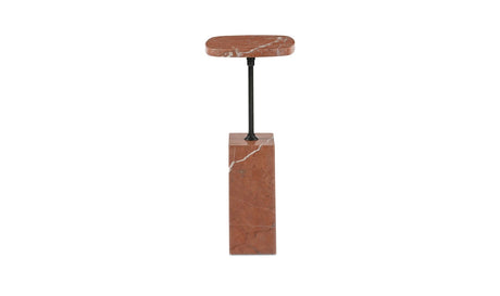 Caro Side Table Rosso Alicante Marble by Moe's Home at Eve Furniture