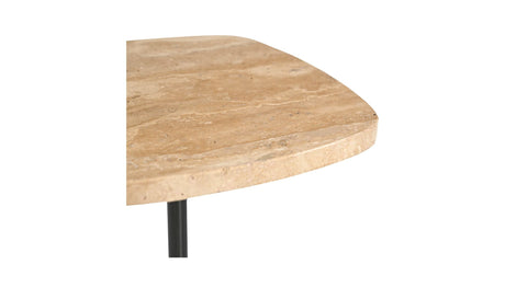 Caro Side Table Travertine by Moe's Home at Eve Furniture