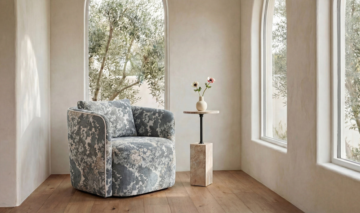 Caro Side Table Travertine by Moe's Home at Eve Furniture