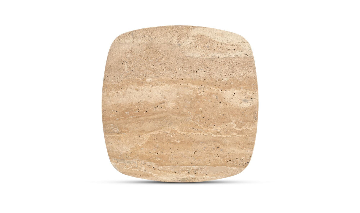 Caro Side Table Travertine by Moe's Home at Eve Furniture