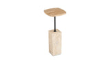 Caro Side Table Travertine by Moe's Home at Eve Furniture