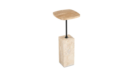 Caro Side Table Travertine by Moe's Home at Eve Furniture