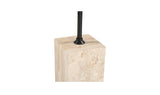 Caro Side Table Travertine by Moe's Home at Eve Furniture