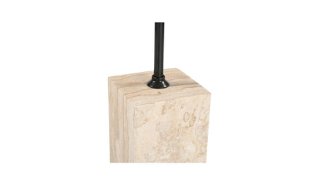 Caro Side Table Travertine by Moe's Home at Eve Furniture