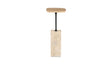Caro Side Table Travertine by Moe's Home at Eve Furniture