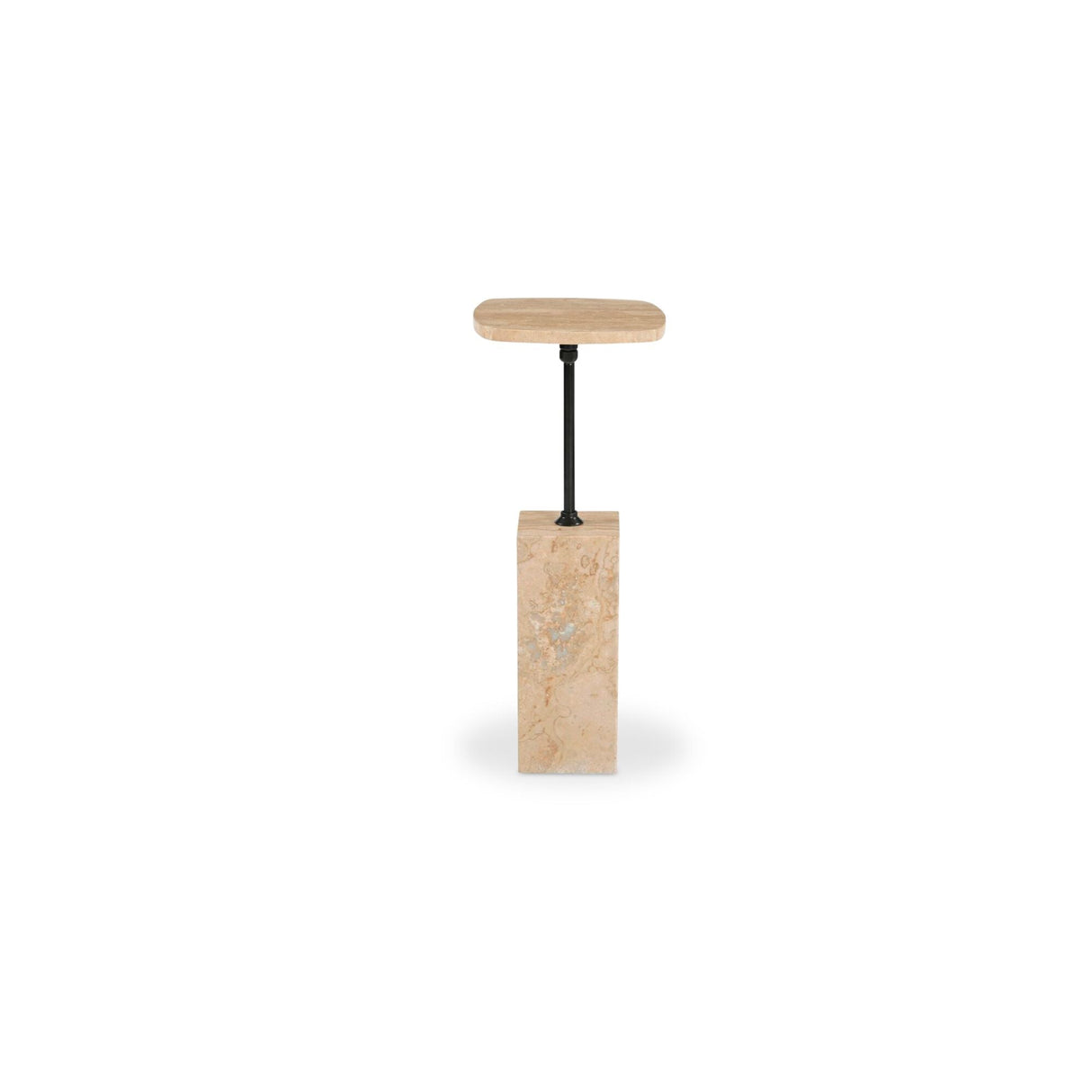Caro Travertine Side Table by Moe's Home at Eve Furniture