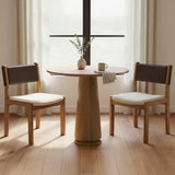 Carol Deep Brown Dining Leather Chair (Set of 2) by MOES at Eve Furniture