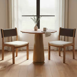 Carol Deep Brown Dining Leather Chair (Set of 2) by Moe's Home at Eve Furniture