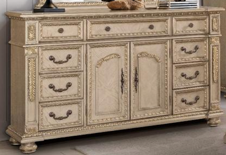 Carolina Gold Bedroom Set by Cosmos Furniture at Eve Furniture