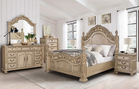 Carolina Gold Bedroom Set by Cosmos Furniture at Eve Furniture